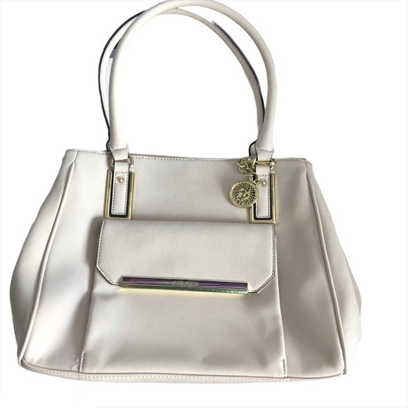 Ann Klein Satchel cream purse - Picture 10 of 10
